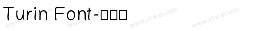 Turin Font字体转换